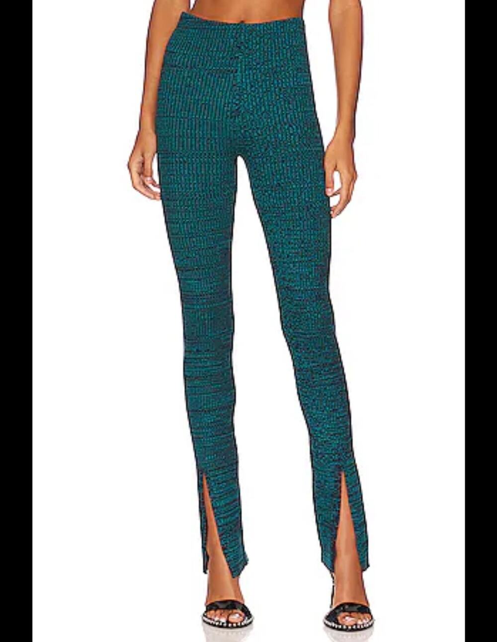 New Amanda uprichard teal Malta knit pants sz XS